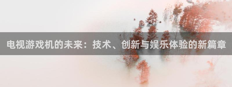 沐鸣2官网首页：电视游戏机的未来：技术、创新与娱乐体验的新篇